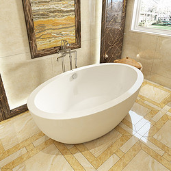 英皇 地中海风豪华实用成人浴池小户型卫生间亚克力单人艺术浴缸