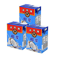 AYAM BRAND 雄鷄標 雄鸡标（AYAM BRAND）马来西亚原装进口 浓椰浆200ml*3 咖啡咖喱西米露生椰乳椰奶