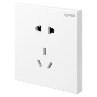 legrand 罗格朗 仕典系列 K8/426/10USLG 正五孔插座 玉兰白