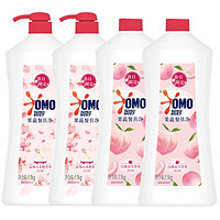 OMO 奥妙 大桶洗洁精果蔬餐具净 1.1KG*2 樱花+白桃香型