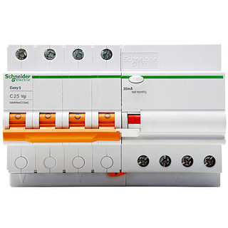 Schneider Electric 施耐德电气 EA9RN4C2530CNEW 漏电保护器 4P 25A