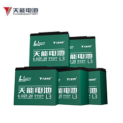 TIANNENG BATTERY 天能电池 60V20AH电动车电池6-DZF-20 以旧换新 5只装