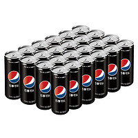 pepsi 百事 plus会员：百事可乐 无糖黑罐 Pepsi 细长罐 330ml*24听（新老包装随机发货 ）