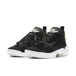 AIR JORDAN  Why Not Zer0.4 PF 男子篮球鞋 CQ4231-001 黑白金 45