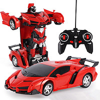 abay 变形遥控汽车金刚机器人可充电动儿童玩具男孩兰博基尼遥控车赛车
