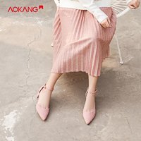 AOKANG 奥康 106711005 女士尖头一字扣凉鞋