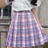 栗子蜜原创 紫雪悠 jk制服 百褶格裙
