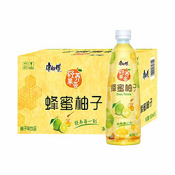 康师傅 蜂蜜柚子 水果味饮料 轻养果荟量贩整箱装 500ml*15瓶