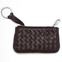 BOTTEGA VENETA 葆蝶家 男女款羊皮短款钱包 131232V00162087 咖啡色