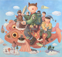 维格列艺术 戴大山版画 《乐园系列》55x60cm 限量99版 艺术品挂画