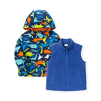 balabala 巴拉巴拉 208321105115 男童连帽外套 2件装 小恐龙蓝 130cm