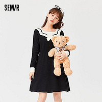 Semir 森马 10-7821114098 女士蝴蝶结连衣裙