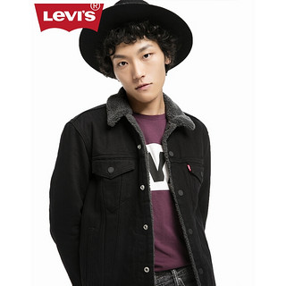 LEVI Levi's李维斯男士仿羊羔绒牛仔夹克外套16365-0054Levis 黑色 XS