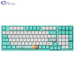 Akko 艾酷 AKKO 3098 莫奈之池机械键盘 有线游戏键盘 98键AKKO橙轴