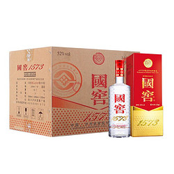 LUZHOULAOJIAO 泸州老窖 国窖1573 浓香型白酒 经典装 52度375ml*6瓶 整箱装