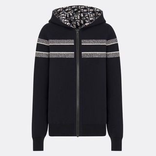 Dior 迪奥 Oblique 女士两面穿连帽卫衣外套 054G12AM055_X5820 蓝色 40