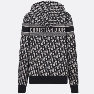 Dior 迪奥 Oblique 女士两面穿连帽卫衣外套 054G12AM055_X5820 蓝色 40