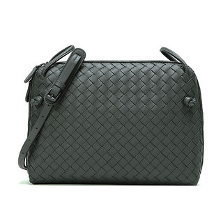 BOTTEGA VENETA 葆蝶家 女士羊皮斜挎包 245354V0016V0016 浅灰色 中号