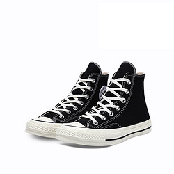 CONVERSE 匡威 Converse/匡威1970s三星标黑色帆布鞋高帮情侣鞋高帮鞋