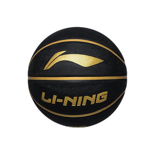 LI-NING 李宁 橡胶篮球 LBQK187 黑金 7号/标准
