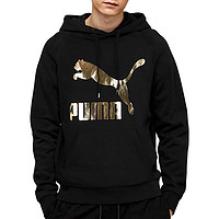 PUMA 彪马 男士连帽卫衣 59590751 黑配金色 S