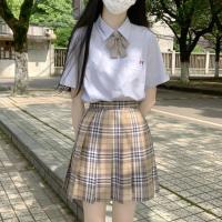 春日制服部 jk制服 威尔士之秋 棕色格裙