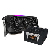 GIGABYTE 技嘉 AORUS系列 RTX 3070 超级雕2.0 显卡 8GB 黑色+技嘉 金牌 电源 850W