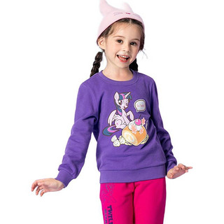 Baleno 班尼路 82933231 女童卫衣 甜品款 茂盛紫 150cm