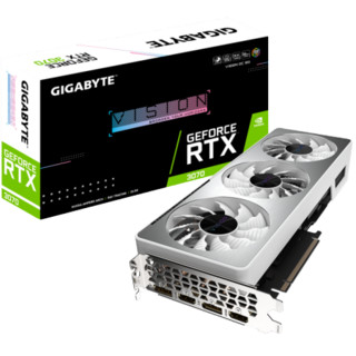 GIGABYTE 技嘉 GAMING系列 RTX 3070 雪鹰2.0 超频版 显卡 8GB 银色+技嘉 金牌 电源 750W