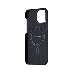 PITAKA MagEZ Case可适用苹果iPhone 13 Pro凯夫拉手机壳MagSafe磁吸碳纤维轻薄保护套 黑灰斜纹