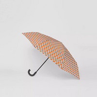 博柏利 BURBERRY 男女通用款朱红色专属标识印花折叠雨伞 80170291