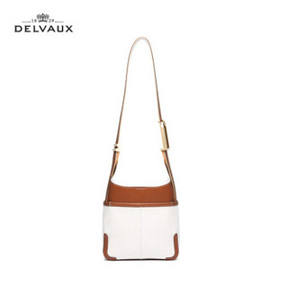 DELVAUX 21春夏So Cool  Mini帆布包包奢侈品女包单肩斜挎手提包 迷你包袋 米色