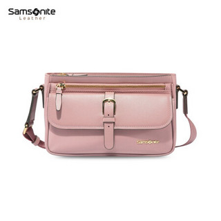 Samsonite/新秀丽单肩包 包包女小包百搭牛皮革斜挎包 粉色 NO4*30003