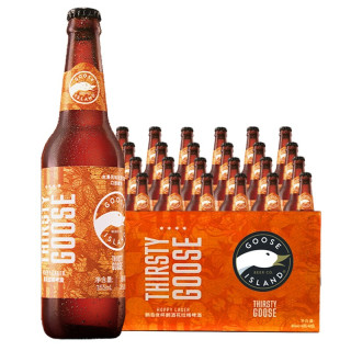 鹅岛(goose island)鹅岛贪杯鹅酒花拉格顺滑精酿啤酒355ml*24瓶整箱