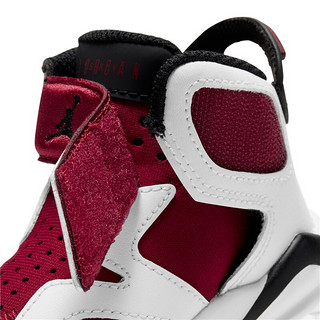 AIR JORDAN 正代系列 jordan 6 retro little flex td 儿童休闲运动鞋 CT4417-106 胭脂红 19.5码