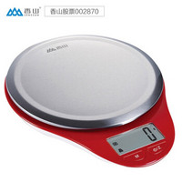香山厨房秤家用电子秤 高精准烘焙工具食物克秤 EK3226-5kg/1g-红色