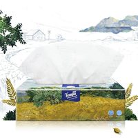 得宝(Tempo) 棉柔巾 Artist系列纯棉洗脸巾 70抽*1盒 一次性抽取式洁面巾 防尘设计 湿水可用 婴儿适用