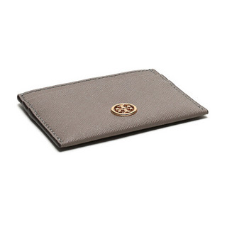 托里·伯奇 TORY BURCH 奢侈品 TB卡包 女士皮革卡包卡夹灰色 54886 082