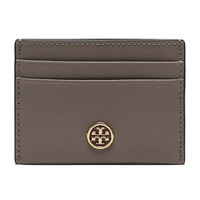 托里·伯奇 TORY BURCH 奢侈品 TB卡包 女士皮革卡包卡夹灰色 54886 082