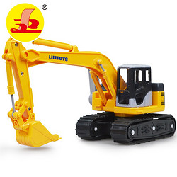 LiLi 力利 工程车 挖土车履带挖掘机 2-6岁男孩宝宝儿童挖机玩具车32502黄色生日礼物