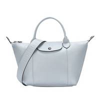 珑骧 LONGCHAMP 女士LE PLIAGE CUIR系列天蓝色小号短柄羊皮革手提包饺子包 L1512 757 028