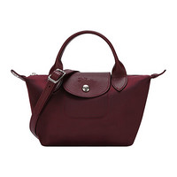 珑骧 LONGCHAMP 女士LE PLIAGE NÉO酒红色织物短柄手提单肩斜挎包饺子包 L1500 598 P52