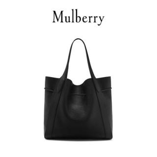 Mulberry\/玛珀利女包Millie 黑色拉绳流苏托特包单肩包 HH5866 黑色A100