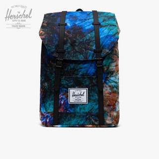 Herschel Retreat 经典时尚潮流男女双肩包书包背包10066  夏日扎染