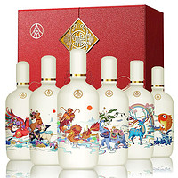 WULIANGYE 五粮液 股份公司出品 纳福系列 福满中华52度500ml*6  （6瓶套酒）