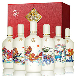 WULIANGYE 五粮液 股份公司出品 纳福系列 福满中华52度500ml*6  （6瓶套酒）