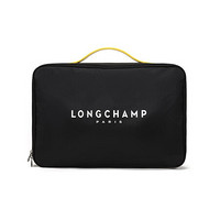 珑骧 LONGCHAMP 男士COCAGNE系列织物公文包手提包黑色LOGO图案 20019 HMU 001