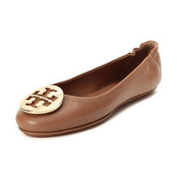 托里·伯奇 TORY BURCH 奢侈品 TB女鞋 皮革平底鞋船鞋黄褐色 50393 232 5/35.5码