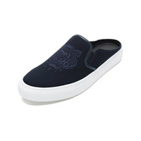 高田贤三 KENZO 21春夏 男士织物休闲鞋拖鞋穆勒鞋海军蓝色虎头刺绣 FB5 5SN105 F70 76 41码