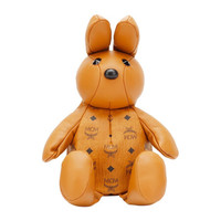 MCM 奢侈品 女士干邑色人造革配牛皮革小兔子系列单肩斜挎双肩多用包MWKAAXL03CO001